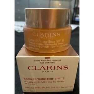 NIB Clarins Extra-Firming Jour Wrinkle Control Day Cream SPF 15 (50ml/1.7oz)